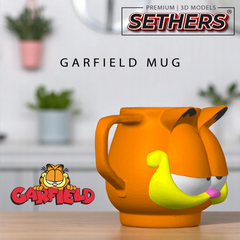 Garfield Mug | Best 3D Printing Model STL Files at Sethers