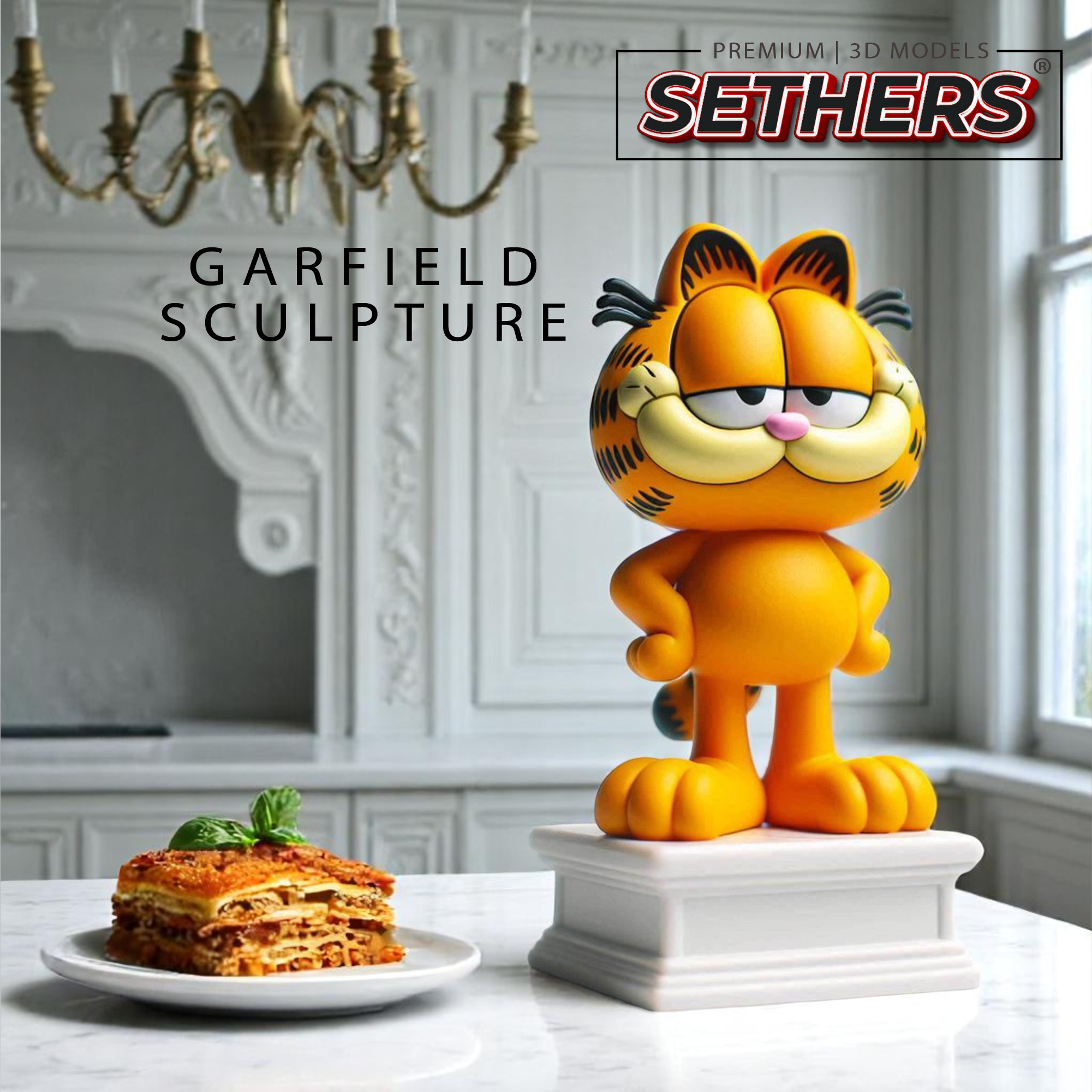 Garfield Model I hate Mondays | Garfield | Best 3D Printing Model Files at Sethers