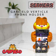 Garfield Vertical Phone Holder | Best 3D Printing Model STL Files