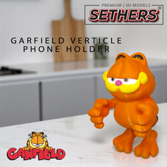 Garfield Vertical Phone Holder | Best 3D Printing Model STL Files