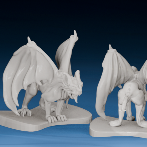 Gargoyle Perched Statue | 3D Printer Model Files