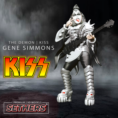 Gene Simmons | The Demon | KISS | 3D Printer Model Files
