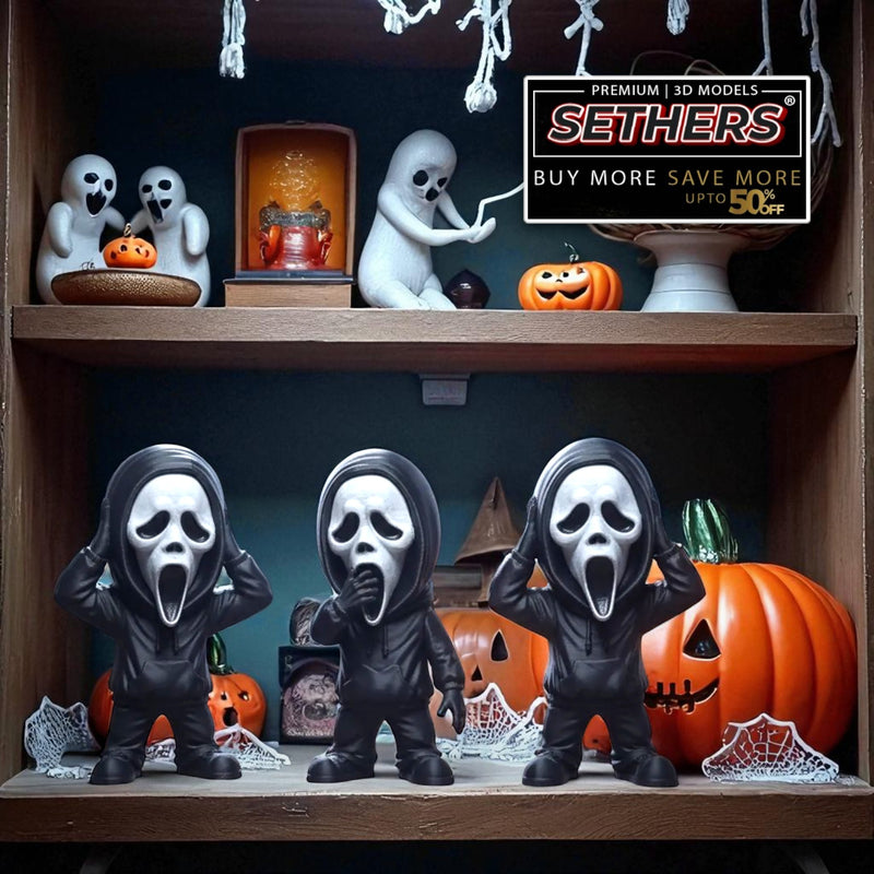 Ghostface - See,Hear, Speak No Evil | 3D Printer Model Files