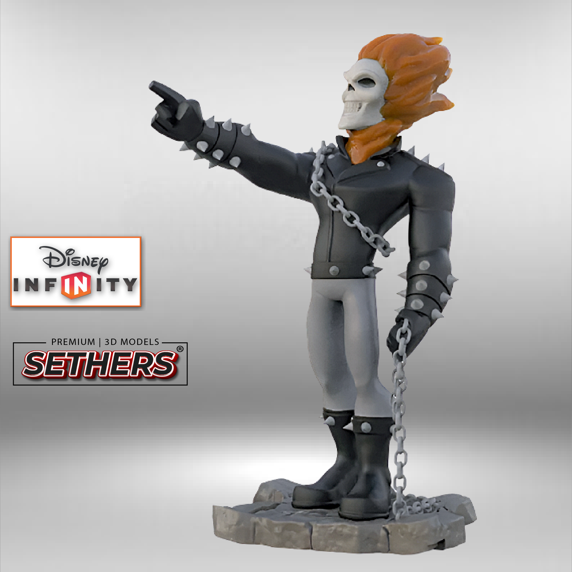Ghost Rider Model T Ghost Rider | Disney Infinity | 3D Printer Model Files