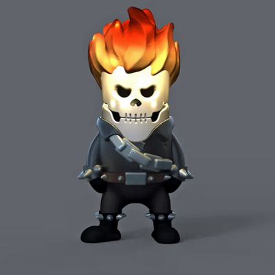 Ghost Rider Mini Figure | 3D Printer Model Files
