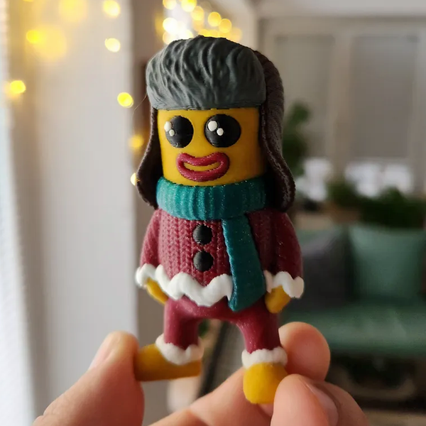 Gingerbread man Mini Figure | 3D Printer Model Files