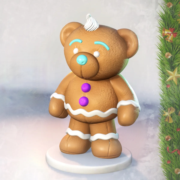 Gingerbread Teddy Bear | 3D Printer Model Files