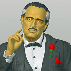 GodFather Bust Statue | 3D Printer Model Files