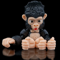 Gorilla Monkey Ape | Articulated Print In Place | 3D Printer Model Files