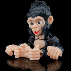 Gorilla Monkey Ape | Articulated Print In Place | 3D Printer Model Files
