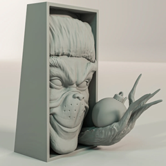 Grinch Christmas Book Nook  | 3D Printer Model Files