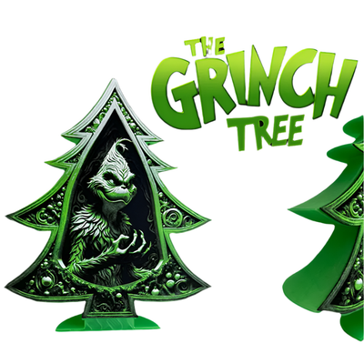 Grinch Christmas Tree | HueForge Filament Painting | 3D Printer Model File