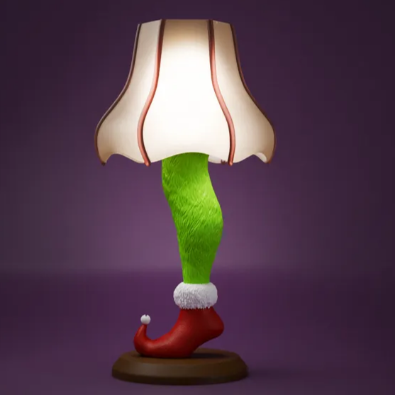 Grinch Leg Lamp | 3D Printer Model Files