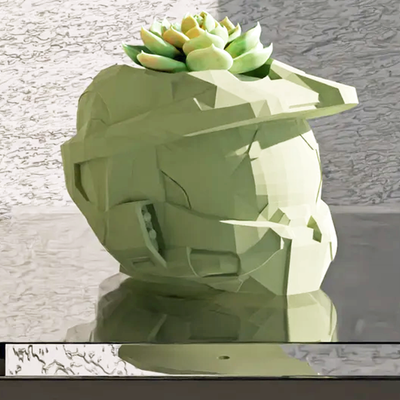 Halo Master Chief Planter | 3D Printer Model Files