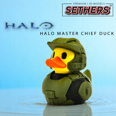Halo Master Chief | Rubber Duck | 3D Printing STL Model Files