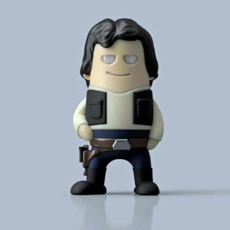 Han Solo Star Wars Mini Figure | 3D Printer Model Files