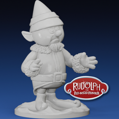 Head Elf | Rudolph the Red Nosed Reindeer | 3D Printer Model Files