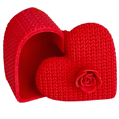 Heart Rose Container | Crochet Knitted | 3D Printer Model Files