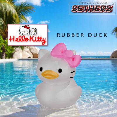 Hello Kitty Rubber Duck | Best 3D Printing STL Model Files at Sethers