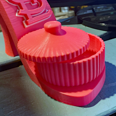 High Heel Shoe with St Louis Cardinals Logo and Dish | 3D Printer Model Files