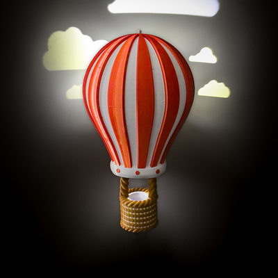 Hot Air Balloon Wall Night Light | 3D Printer Model Files