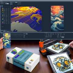 HueForge Software v8.1 | 3D Filament Painting | Convert Photos Images to 3D Prints computer software. Lowest Price HueForge Software for MAC and Windows.