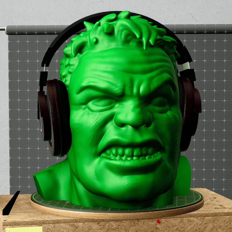 Hulk Headphone Stand | 3D Printer Model Files