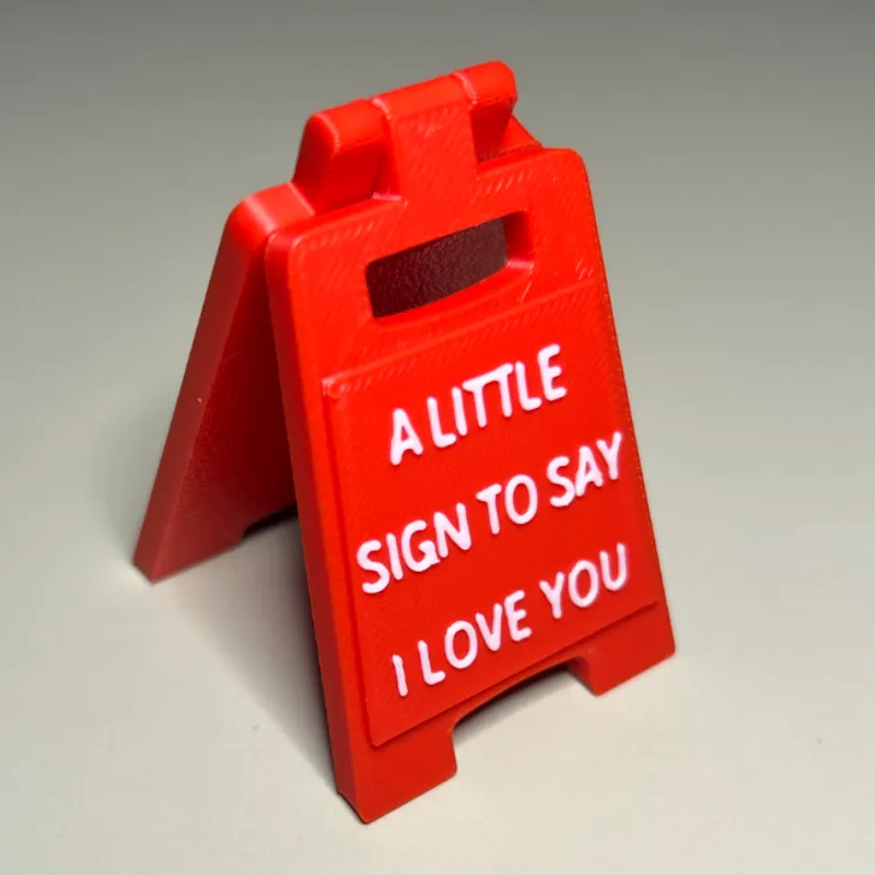 I love you Valentine's Day Sign | 3D Printer Model Files