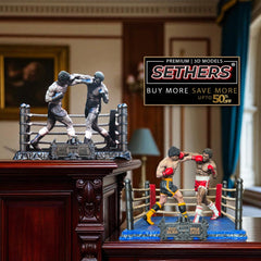 Rocky Balboa vs Apollo Creed Boxing Ring Diorama 3D Printer Model Files