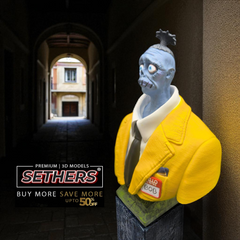 Beetlejuice Shrinker Bust | 3D Printer Model Files