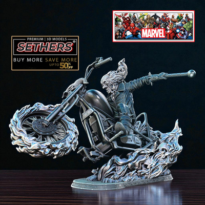 Johnny Blaze Ghost Rider Statue | 3D Printer Model Files
Marvel Comics | Stan Lee