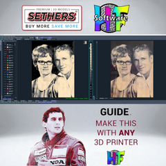 HueForge Software v8.1 | 3D Filament Painting | Convert Photos Images to 3D Prints computer software. Lowest Price HueForge Software for MAC and Windows.