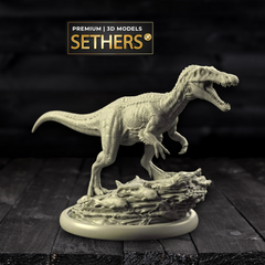 Baryonyx Dinosaur Sculpture Diorama | 3D Printing Models