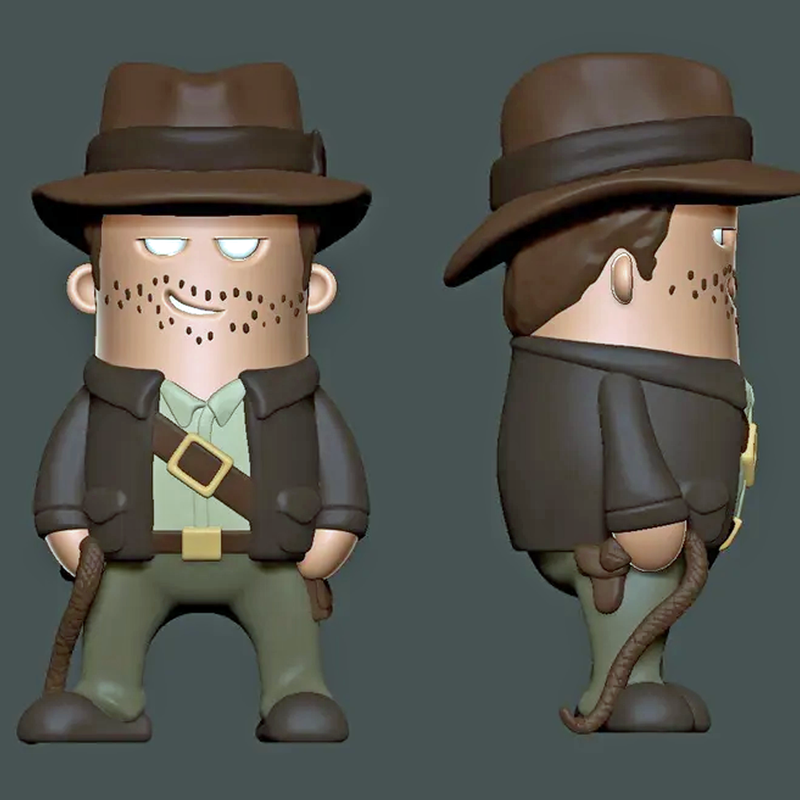 Indiana Jones Mini Figure | 3D Printer Model Files