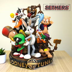 Looney Tunes Diorama Sculpture | Best 3D Printing Models
