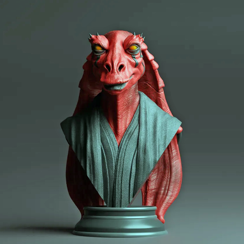 Jar Jar Star Wars Bust | 3D Printer Model Files