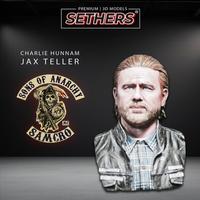 Jax Teller Bust | Charlie Hunnam | Sons of Anarchy | 3D Printer Model Files