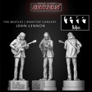 John Lennon | Rooftop Concert | The Beatles | 3D...