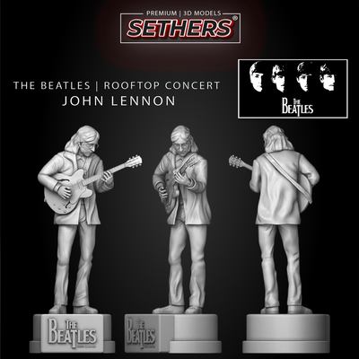 John Lennon | Rooftop Concert | The Beatles | 3D Printer Model Files