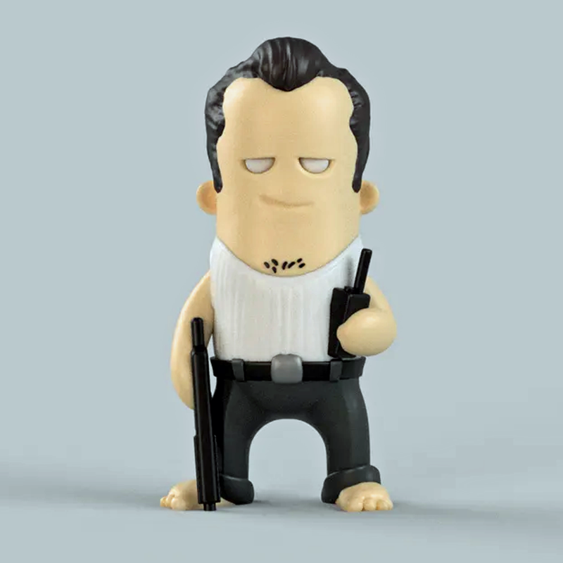 John McClane Die Hard Bruce Willis Mini Figure | 3D Printer Model Files