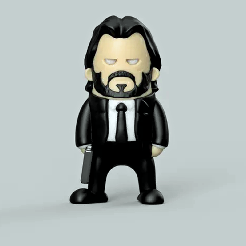 John Wick Mini Figure | 3D Printer Model Files