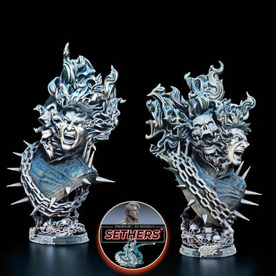 Ghost Rider Transition Bust | Marvel Comics | 3D Printing Models