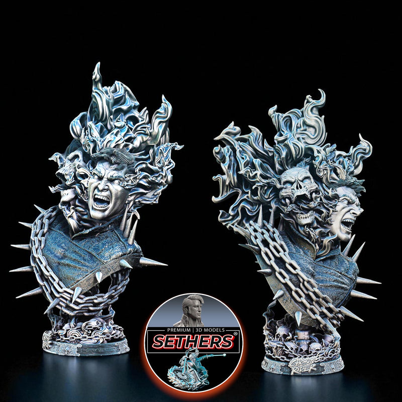 Ghost Rider Transition Bust | Marvel Comics | 3D Printing Models