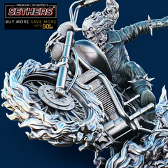 Johnny Blaze Ghost Rider Statue | 3D Printer Model Files
Marvel Comics | Stan Lee
