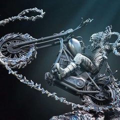 Johnny Blaze Ghost Rider Statue | 3D Printer Model Files