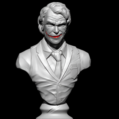 Joker Heath Ledger Batman Bust | 3D Printer Model Files