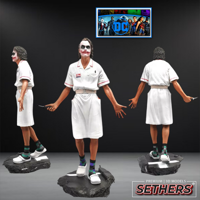Joker Nurse | Dark Knight | Heath Ledger | 3D Printer Model Files