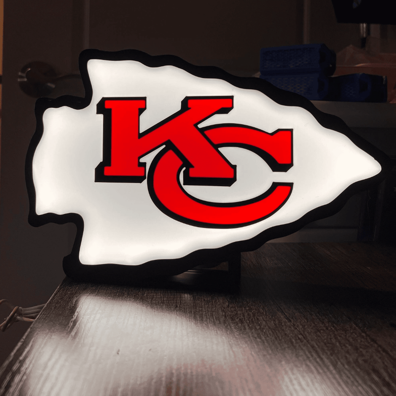 Kansas City Chiefs Night Light Lamp | 3D Printer Model Files