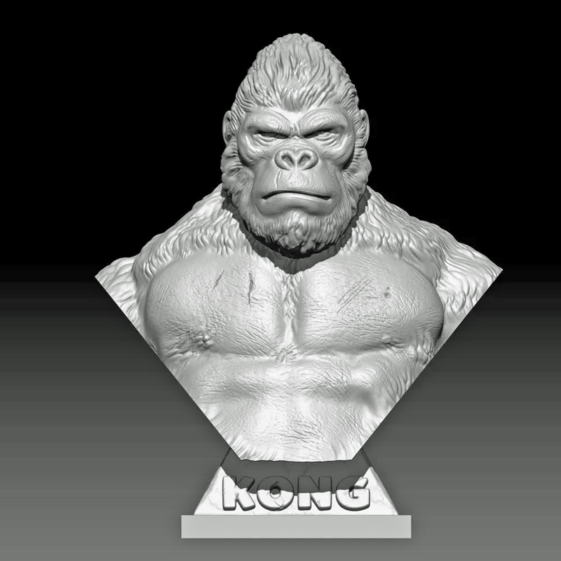 King Kong Bust  3D Printer Model Files