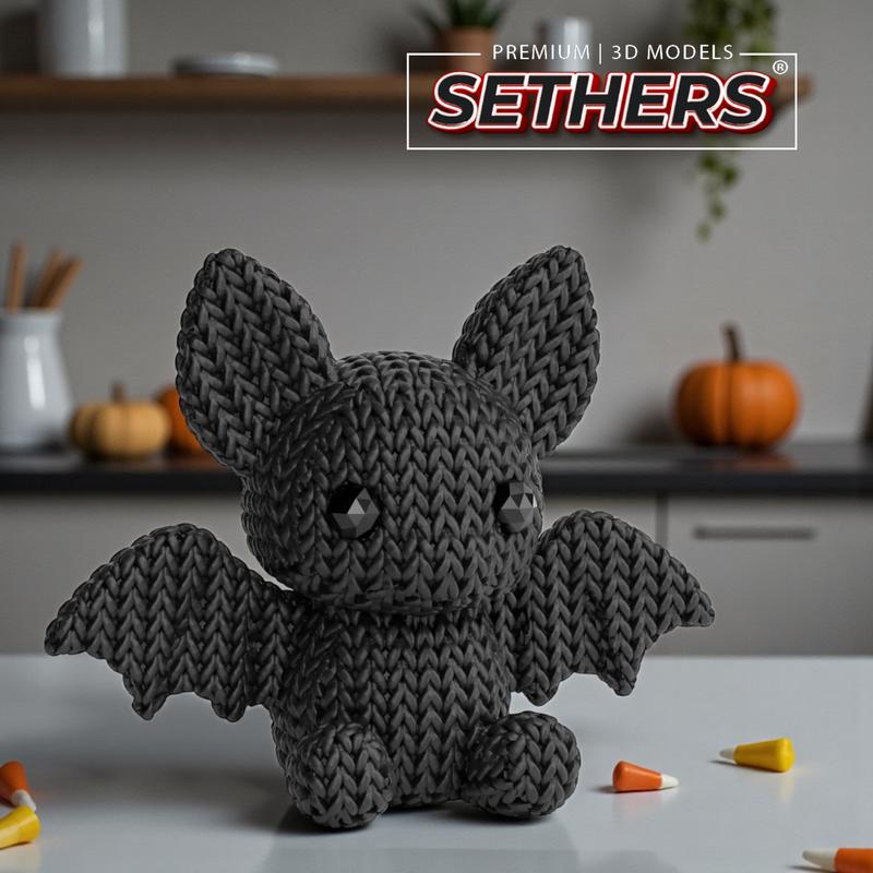 Knitted Bat | Best 3D Printing Models at Sethers